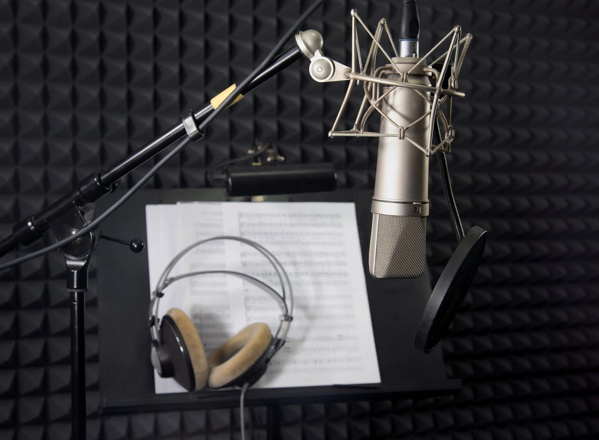 Surf Your Town Explore Local Podcast recording studio with professional microphone setup